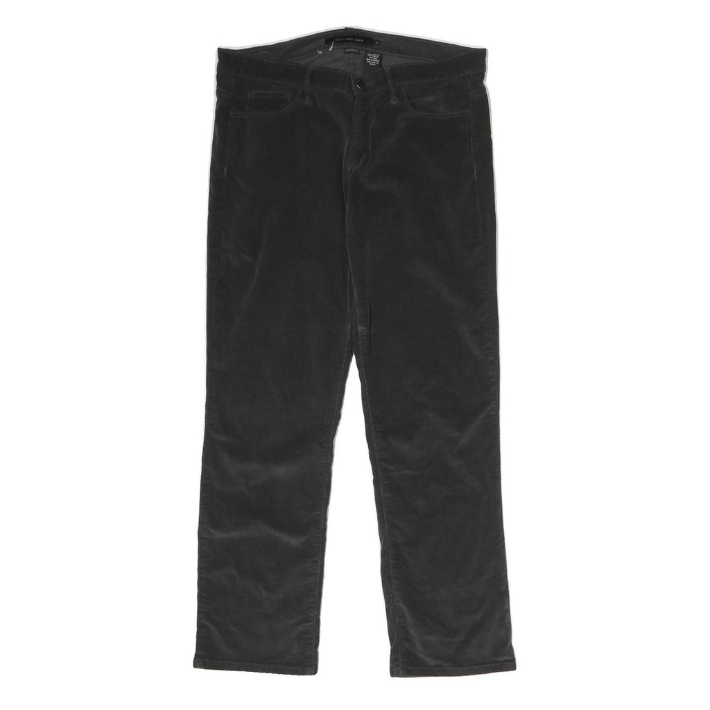 CALVIN KLEIN JEANS Womens Cotton Blend Black Regular Straight Trousers W34 L30