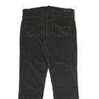 CALVIN KLEIN JEANS Womens Cotton Blend Black Regular Straight Trousers W34 L30