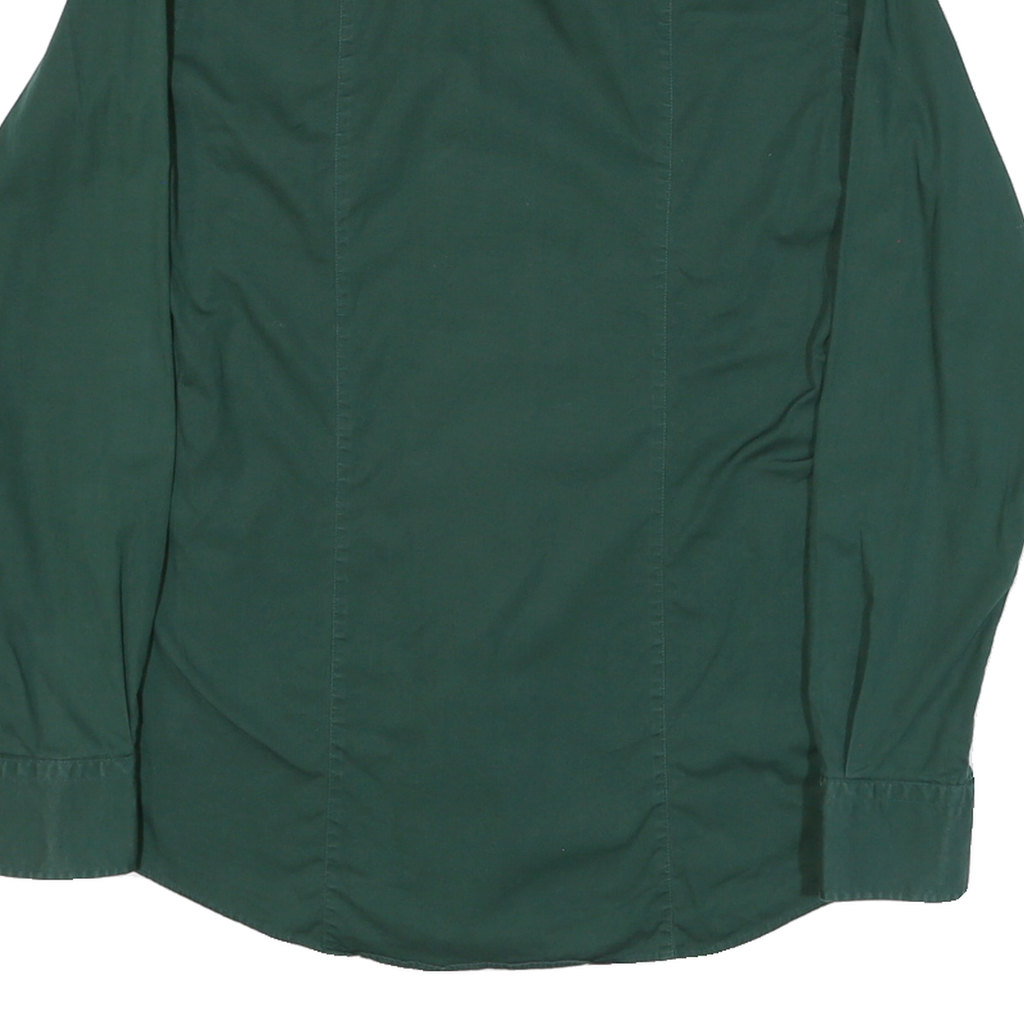CALVIN KLEIN Mens Green Shirt S Slim Fit Button Long Sleeve Casual