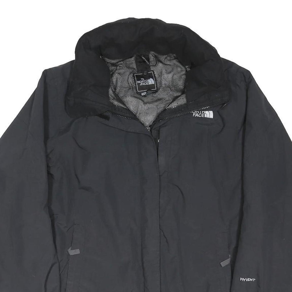 THE NORTH FACE Mens Black Outdoor Jacket M Polyester Blend Zip Waterproof
