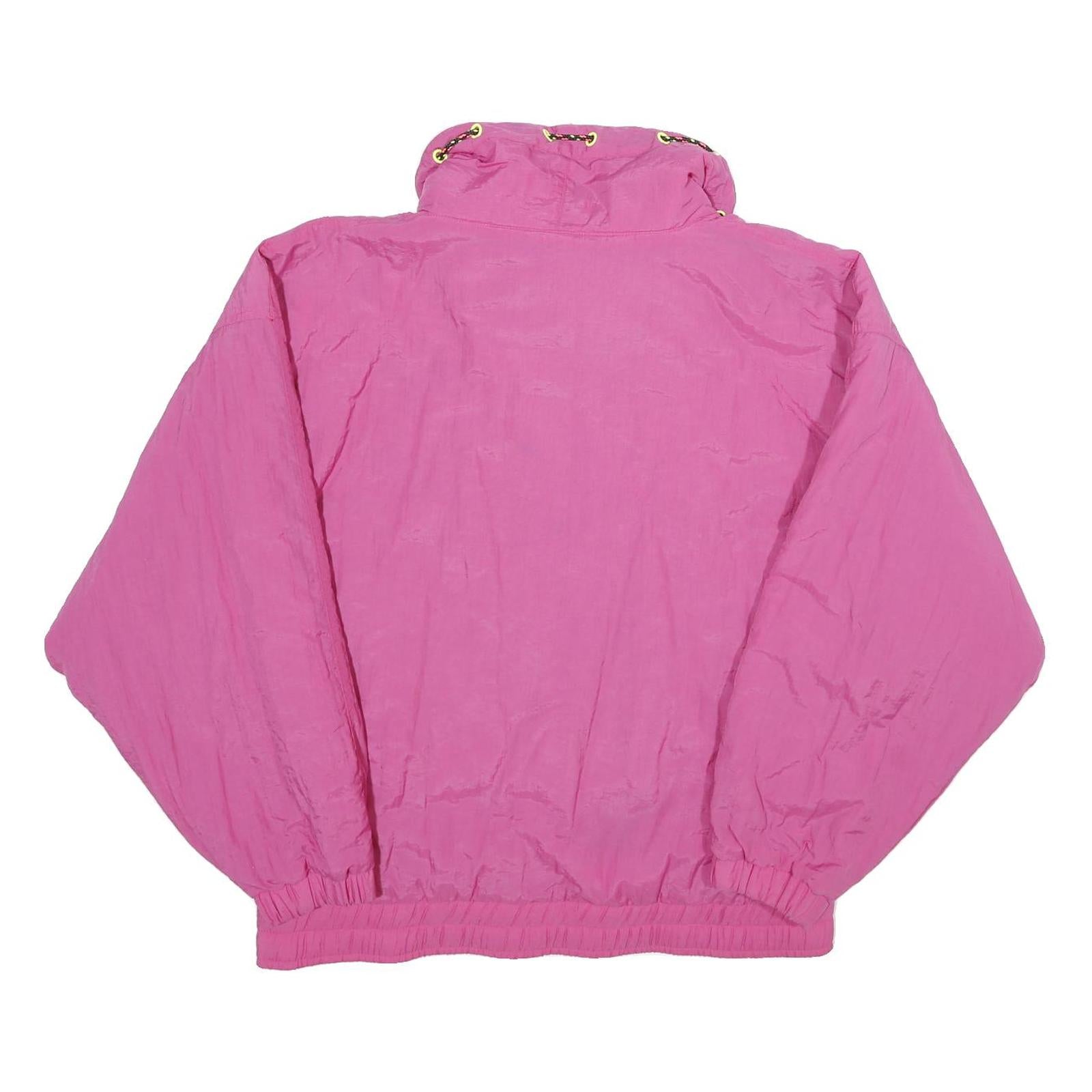 PRIORITY Womens Pink Nylon Zip Jacket UK 8 Casual Lightweight Outdoor