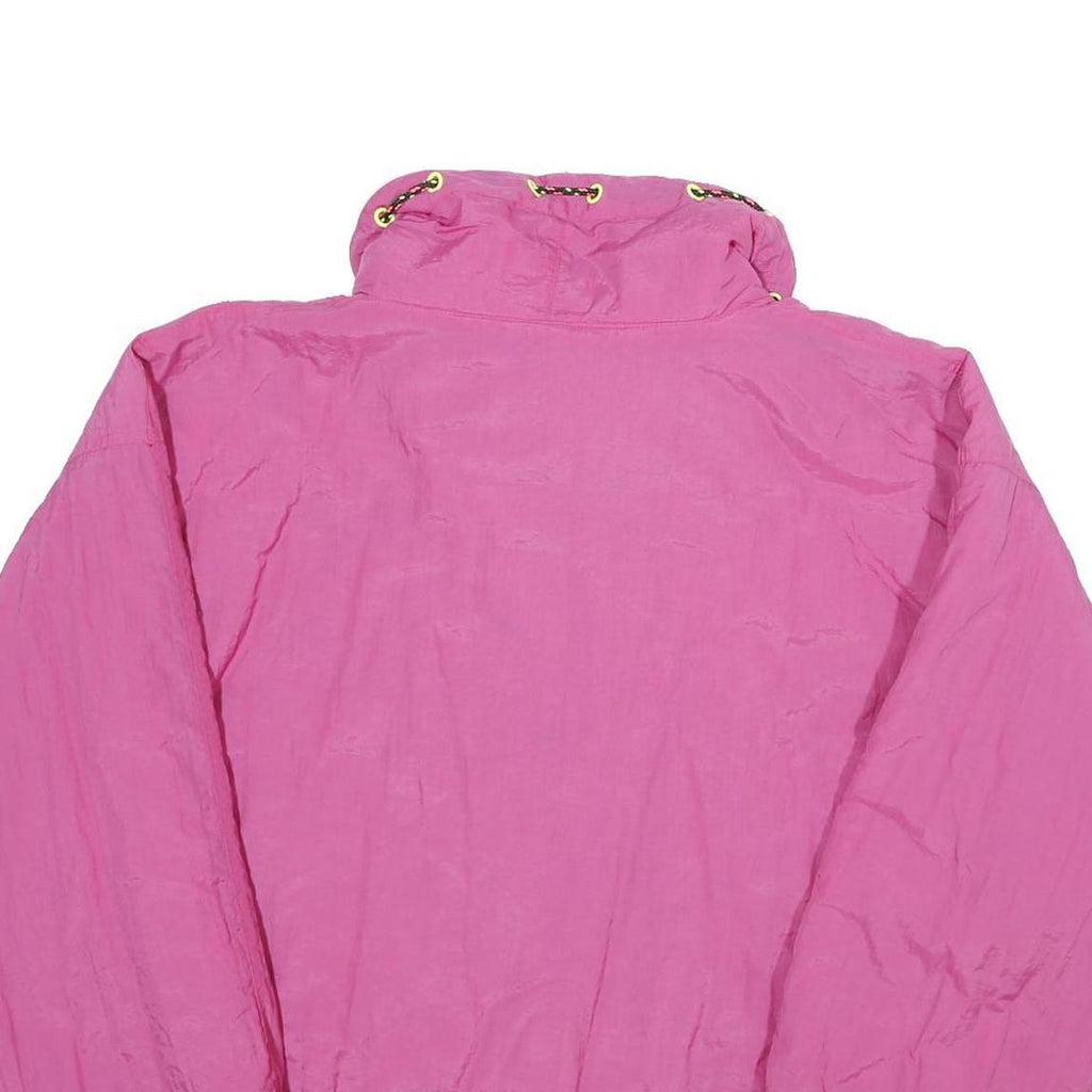 PRIORITY Womens Pink Nylon Zip Jacket UK 8 Casual Lightweight Outdoor