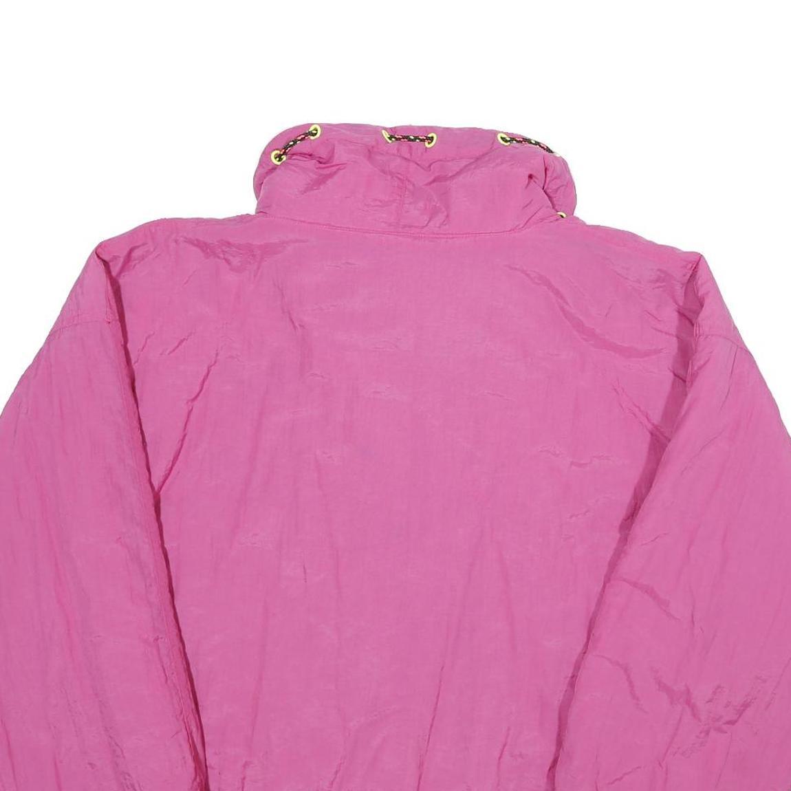 PRIORITY Womens Pink Nylon Zip Jacket UK 8 Casual Lightweight Outdoor