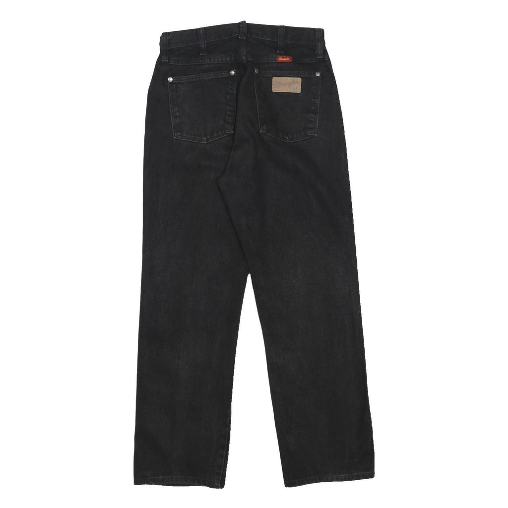 WRANGLER Womens Jeans Black Regular Straight Denim Medium W28 L28 Classic Cotton