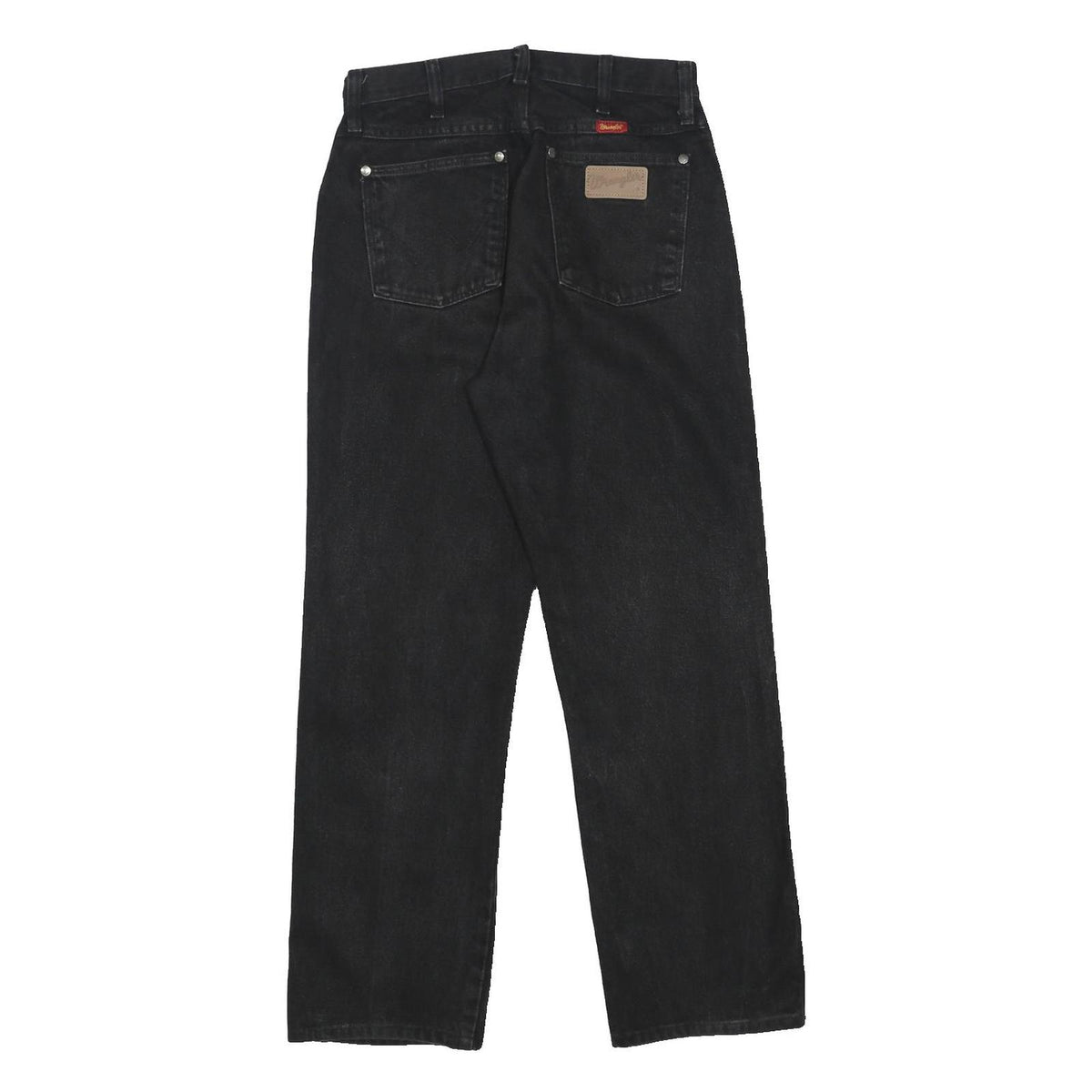 WRANGLER Womens Jeans Black Regular Straight Denim Medium W28 L28 Classic Cotton