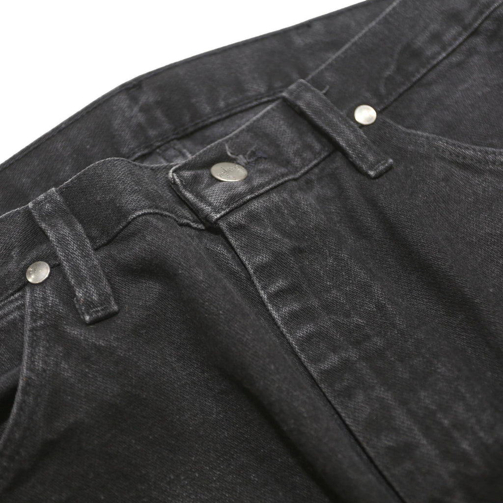 WRANGLER Womens Jeans Black Regular Straight Denim Medium W28 L28 Classic Cotton