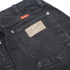 WRANGLER Womens Jeans Black Regular Straight Denim Medium W28 L28 Classic Cotton