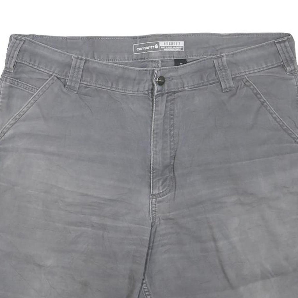 CARHARTT Mens Shorts Grey Relaxed Fit L W38 Durable Workwear