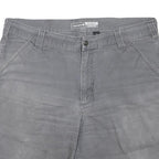 CARHARTT Mens Shorts Grey Relaxed Fit L W38 Durable Workwear