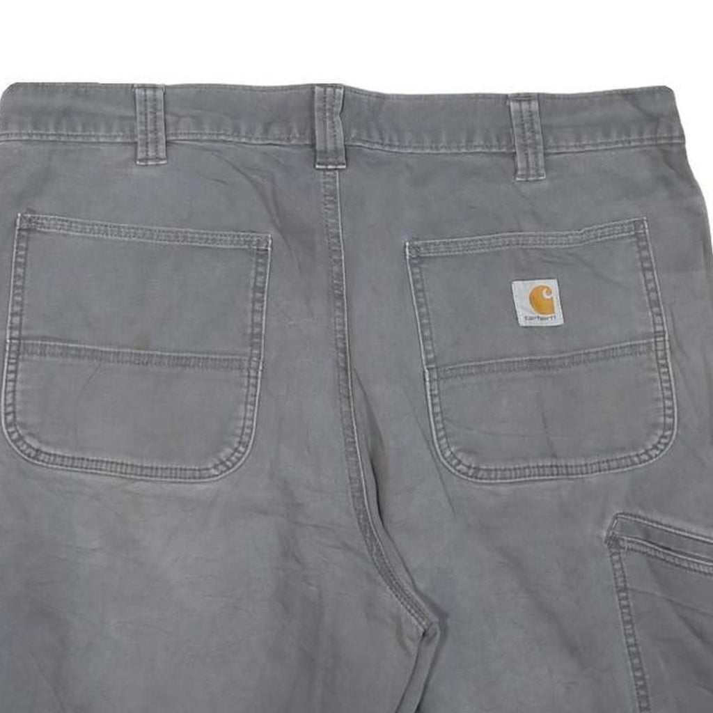 CARHARTT Mens Shorts Grey Relaxed Fit L W38 Durable Workwear