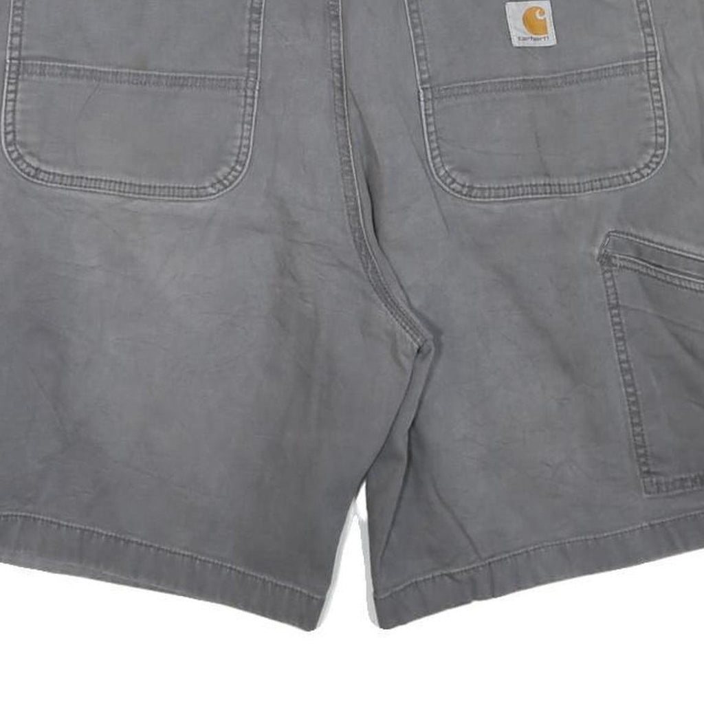 CARHARTT Mens Shorts Grey Relaxed Fit L W38 Durable Workwear