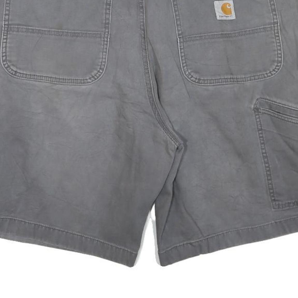 CARHARTT Mens Shorts Grey Relaxed Fit L W38 Durable Workwear