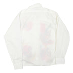DUNNE&COLE Mens White Printed Polyester Blend Shirt M Contemporary Art Design