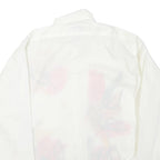 DUNNE&COLE Mens White Printed Polyester Blend Shirt M Contemporary Art Design