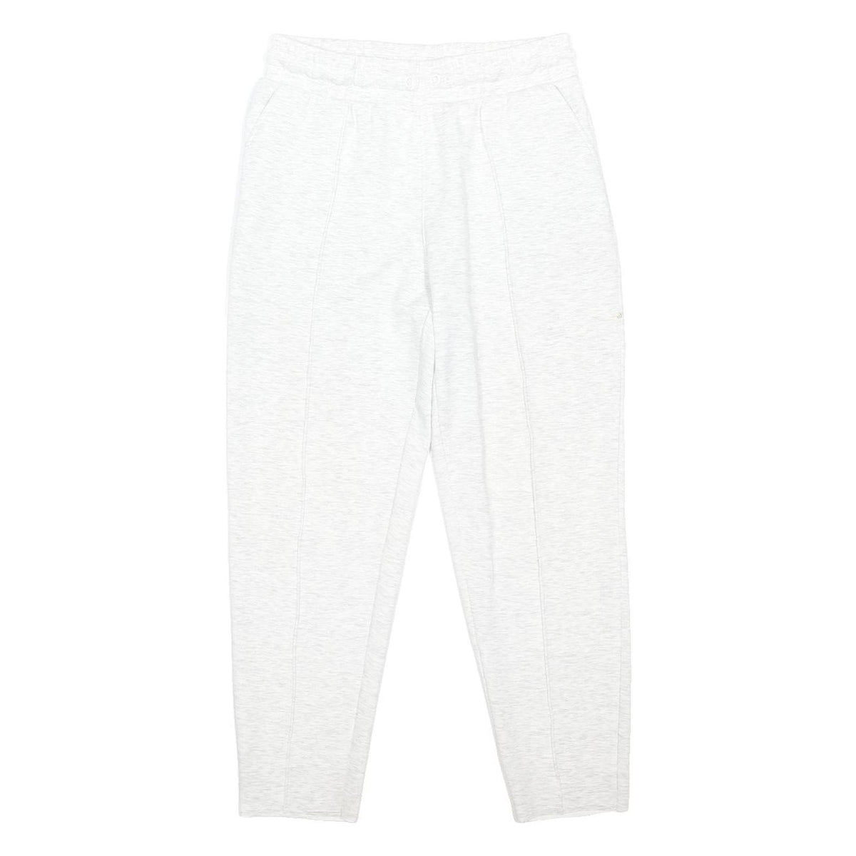 F&F Womens Joggers White Slim Tapered S W28 L27 Cotton Blend Casual Lounge Wear