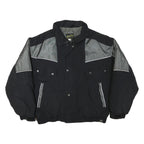 KELSEY THAIL Mens Black & Grey Zip Jacket XL Polyester Blend Colourblock Outdoor