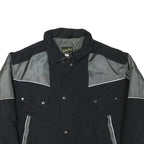 KELSEY THAIL Mens Black & Grey Zip Jacket XL Polyester Blend Colourblock Outdoor