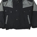 KELSEY THAIL Mens Black & Grey Zip Jacket XL Polyester Blend Colourblock Outdoor