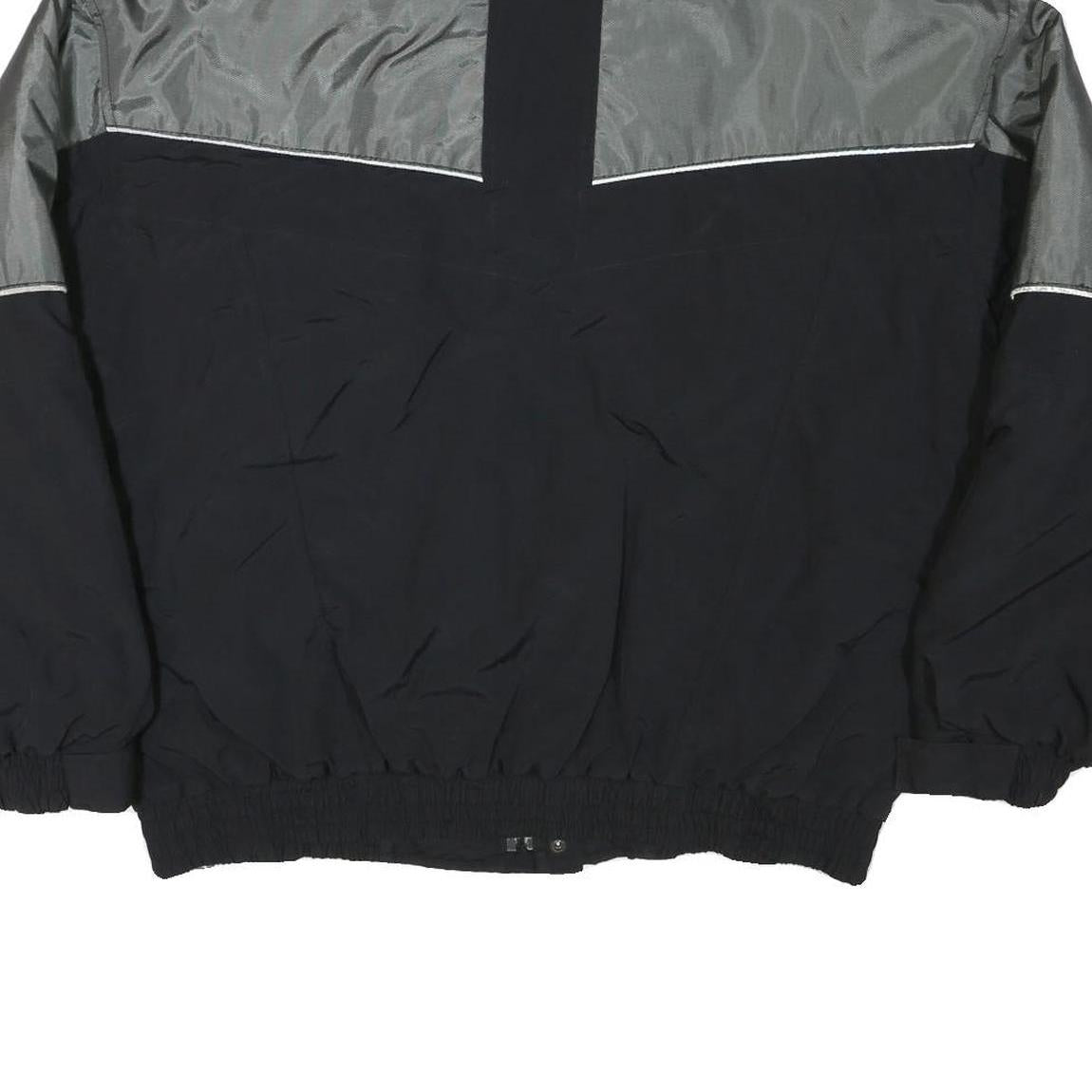 KELSEY THAIL Mens Black & Grey Zip Jacket XL Polyester Blend Colourblock Outdoor