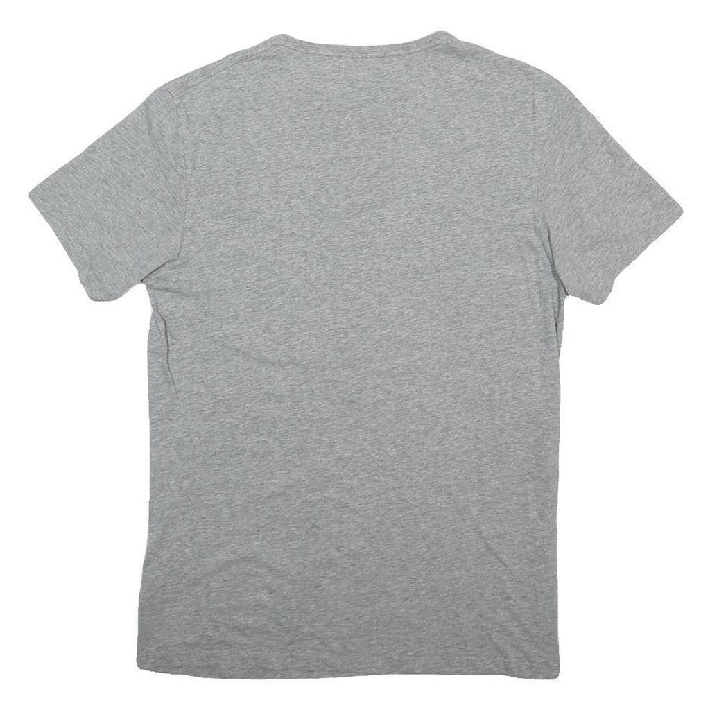 TIMBERLAND Mens Grey Plain T-Shirt S Short Sleeve Crew Neck Cotton Blend