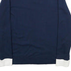 NAUTICA Mens Navy & White Sweatshirt Crew Neck M Cotton Blend Comfortable