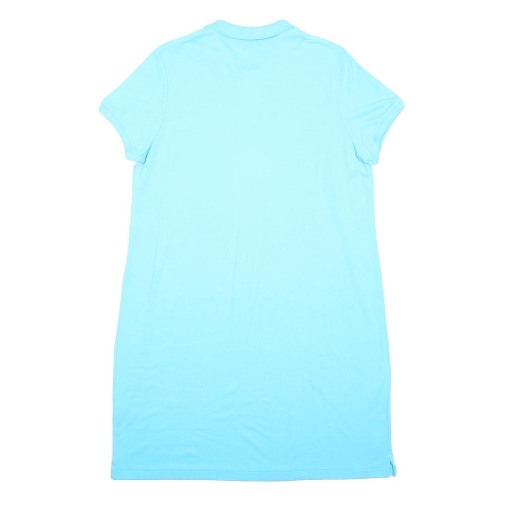 POLO RALPH LAUREN Womens Blue Cotton Polo Shirt Dress Short Sleeve XL Casual