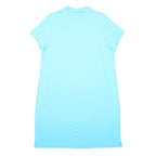 POLO RALPH LAUREN Womens Blue Cotton Polo Shirt Dress Short Sleeve XL Casual