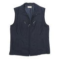 FAIR LADY Womens Navy Blue Jacket L Woven Zip Plain Comfortable Classic