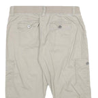 SONOMA Womens Beige Cargo Cotton Blend Shorts L W32 Casual Utility Pocketed