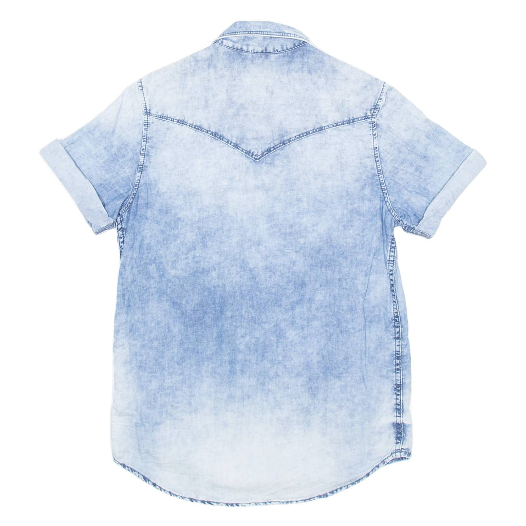 DIESEL Mens Plain Shirt Blue S