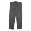CARHARTT Mens Cotton Blend Grey Regular Straight Trousers W34 L32 Workwear