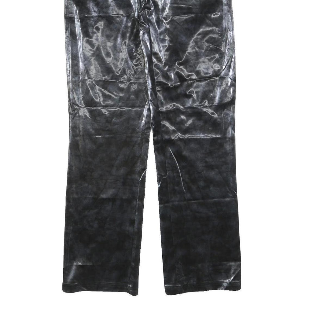 MODELSA Womens Polyester Blend Black Regular Straight Trousers W34 L32 Zip