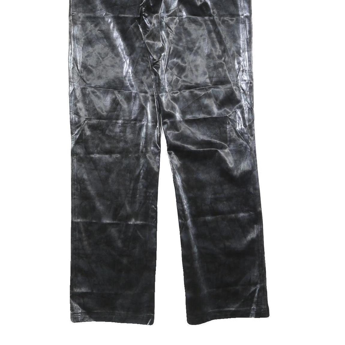 MODELSA Womens Polyester Blend Black Regular Straight Trousers W34 L32 Zip