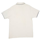 CHAPS RALPH LAUREN Mens Polo Shirt Beige Striped L
