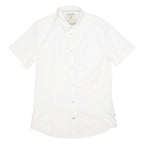 GUESS Mens Plain Shirt White S