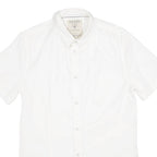 GUESS Mens Plain Shirt White S