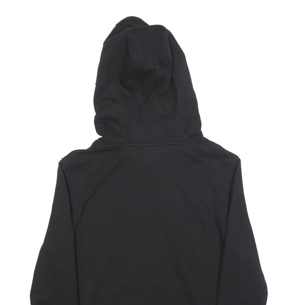 FILA Womens Black Hoodie S Cotton Blend Pullover Logo Sweatshirt