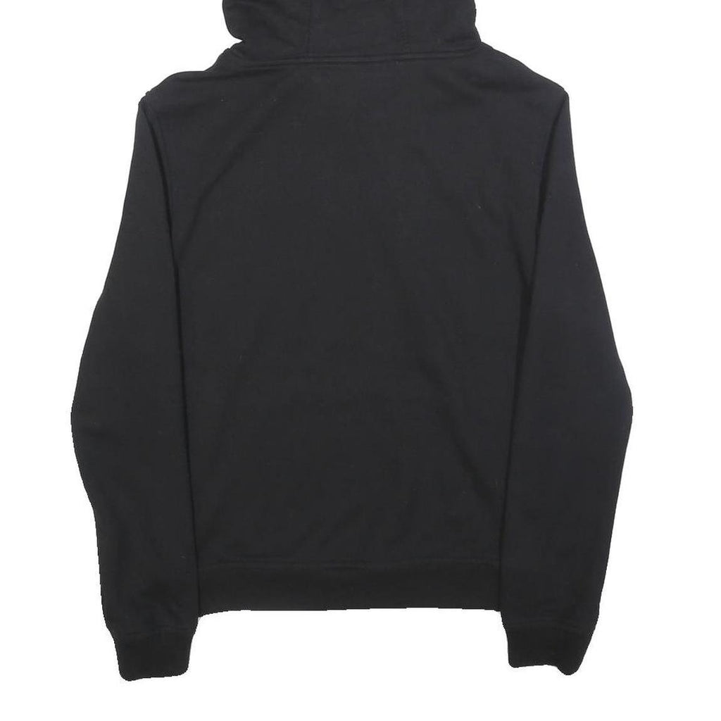 FILA Womens Black Hoodie S Cotton Blend Pullover Logo Sweatshirt