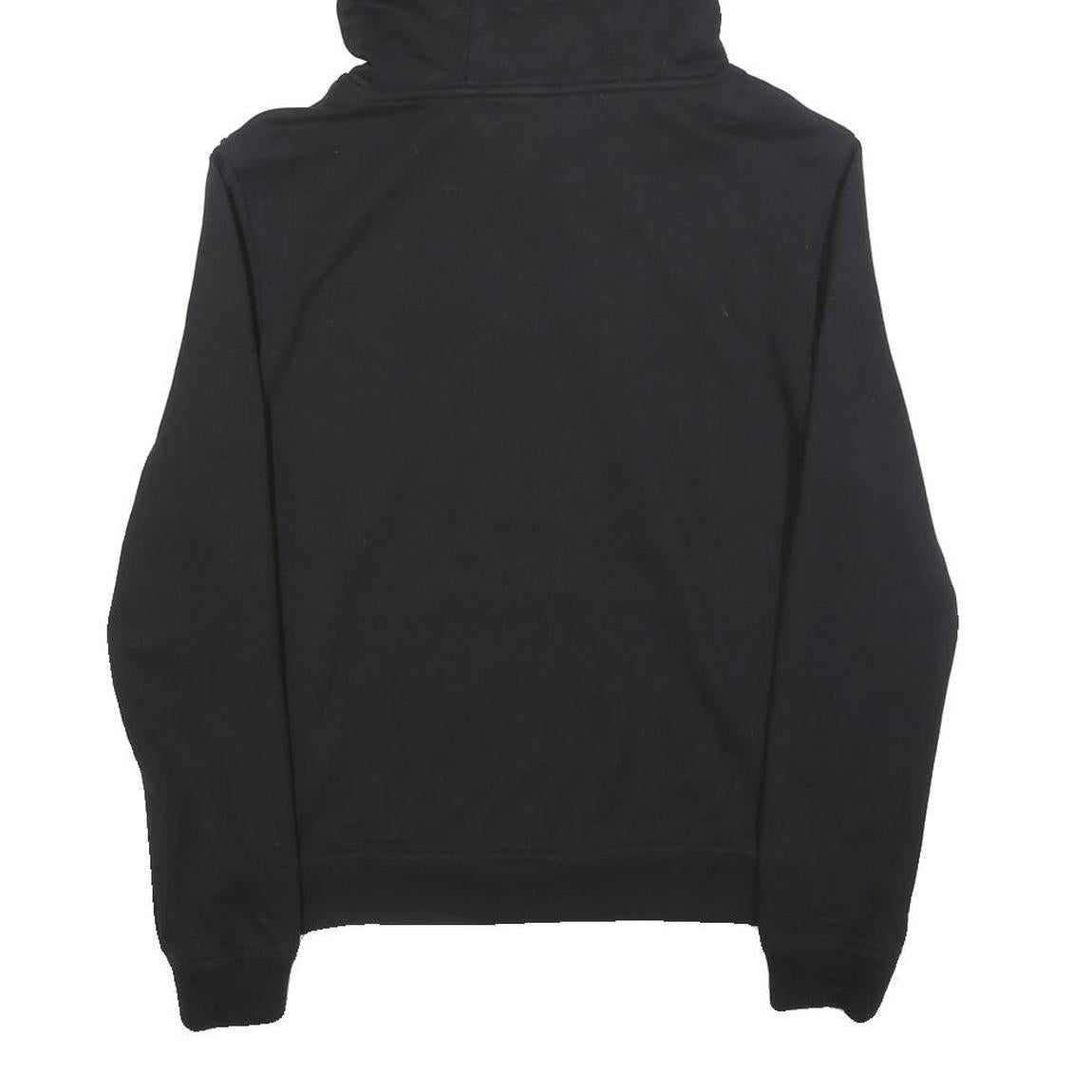 FILA Womens Black Hoodie S Cotton Blend Pullover Logo Sweatshirt