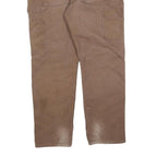 DICKIES Mens Regular Fit Straight Brown Denim W38 L32 Workwear Casual Trousers