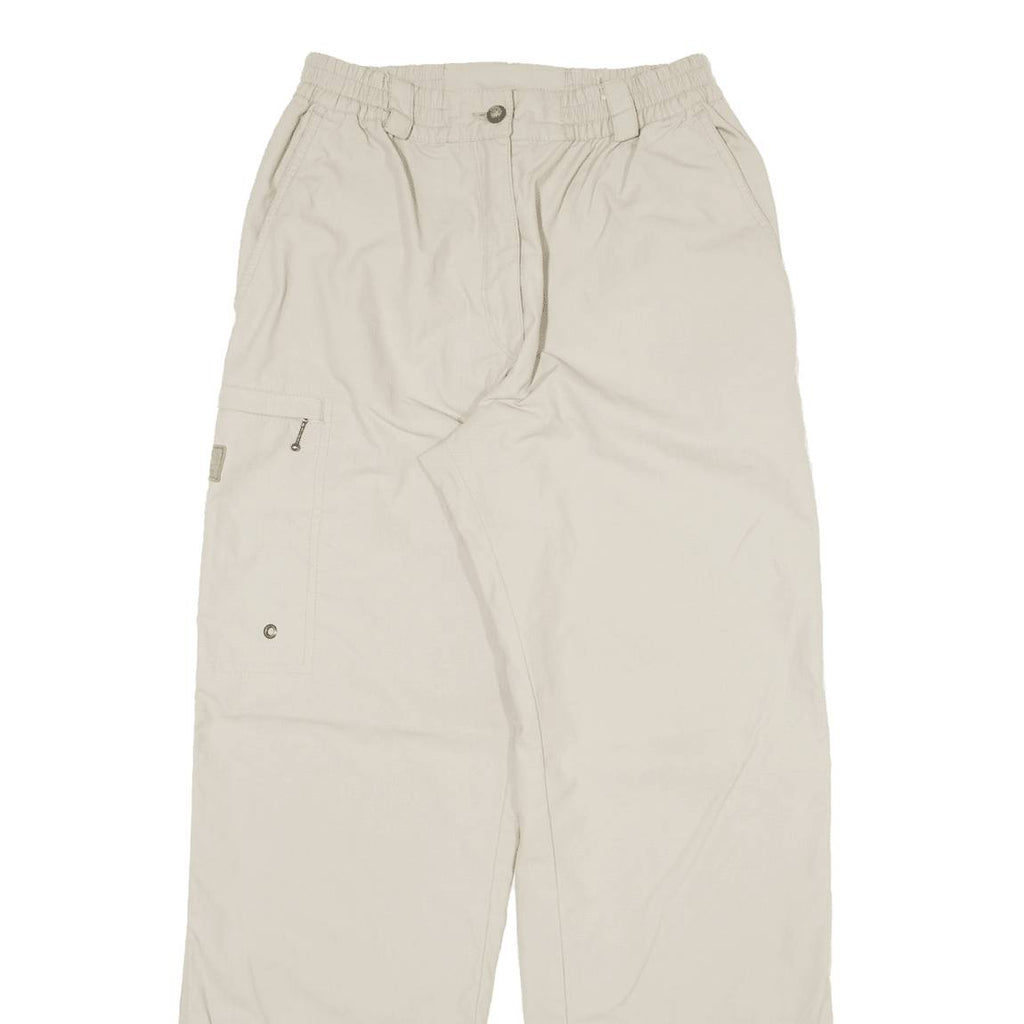 ALL SPORT Womens Trousers Beige Relaxed Straight W25 L29