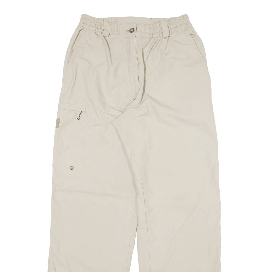 ALL SPORT Womens Trousers Beige Relaxed Straight W25 L29