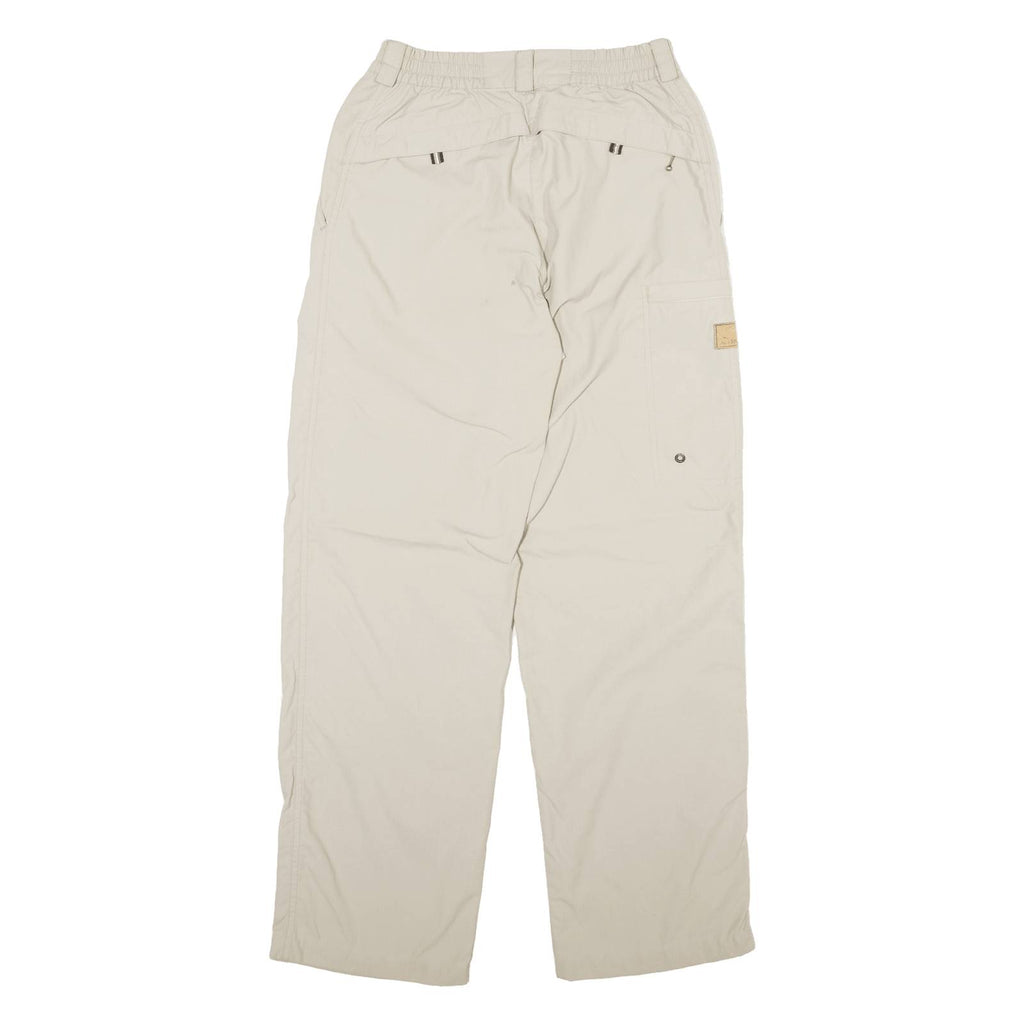 ALL SPORT Womens Trousers Beige Relaxed Straight W25 L29