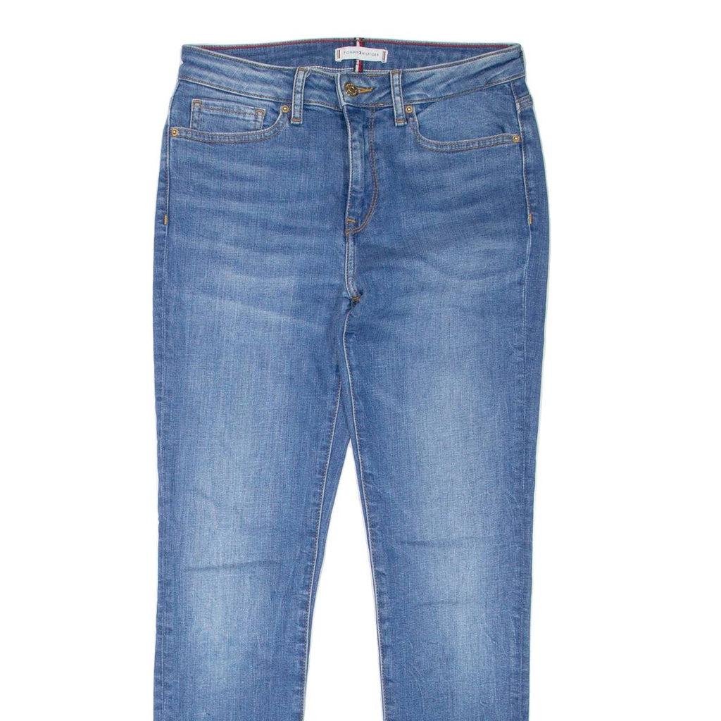 TOMMY HILFIGER Womens Jeans Blue Regular Skinny Stone Wash W27 L28
