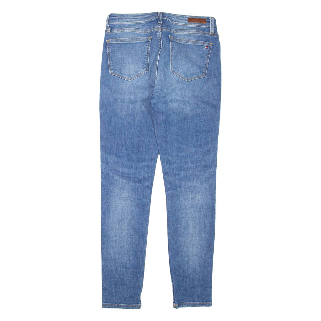 TOMMY HILFIGER Womens Jeans Blue Regular Skinny Stone Wash W27 L28
