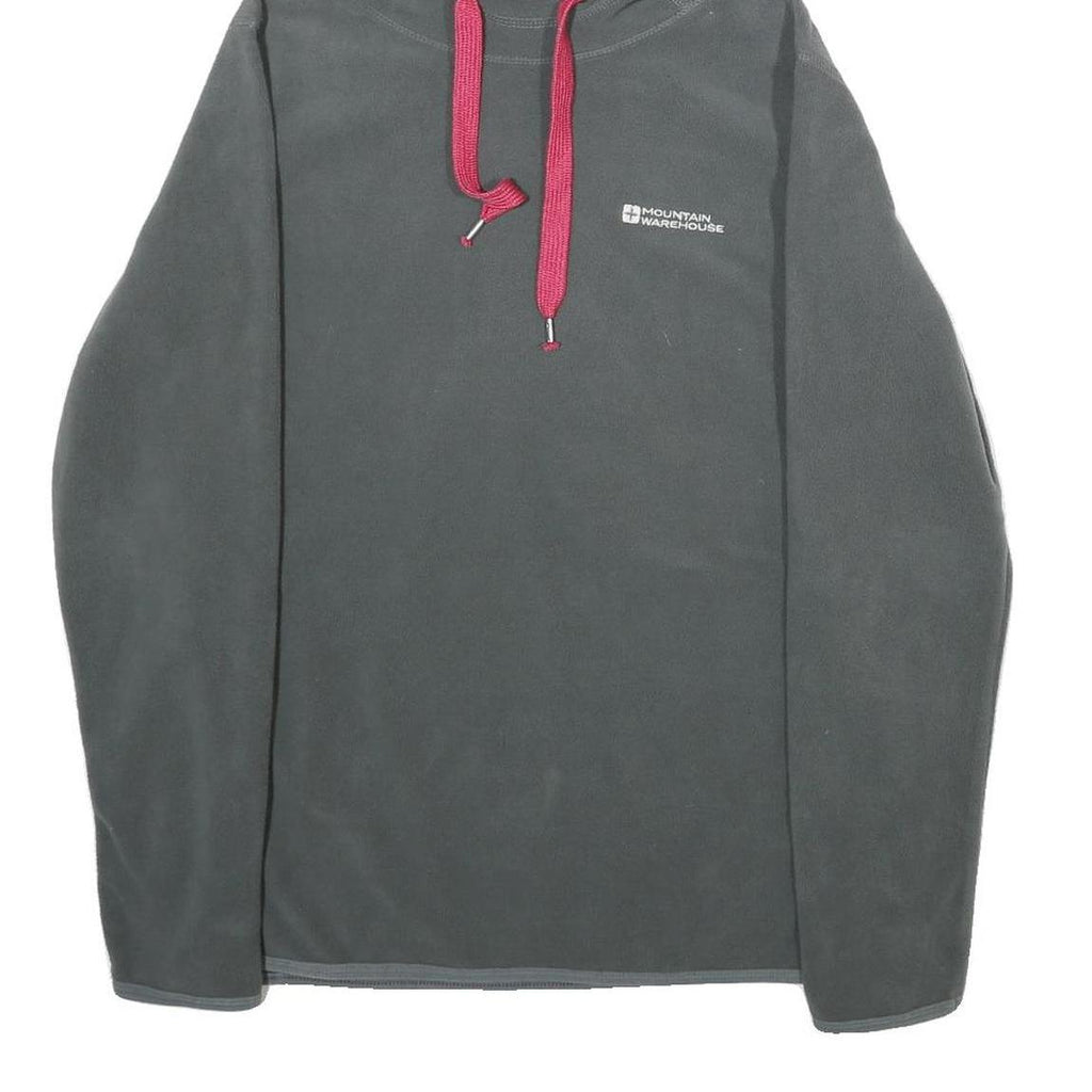 MOUNTAIN WAREHOUSE Womens Grey Hoodie UK 12 Drawstring Hood Casual Outdoor