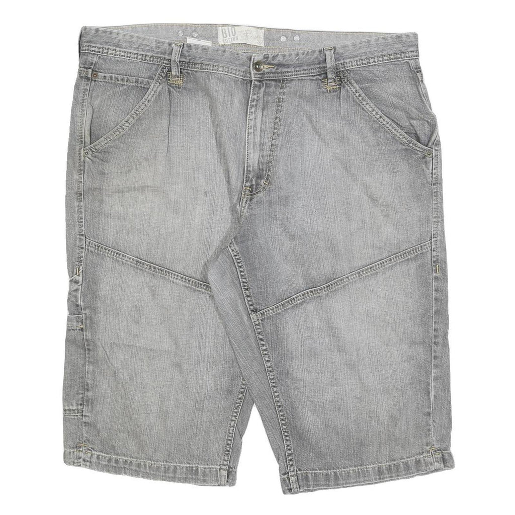 BIO COTTON Mens Grey Casual Denim Shorts M W30 Comfortable Fit Summer Style
