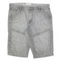 BIO COTTON Mens Grey Casual Denim Shorts M W30 Comfortable Fit Summer Style