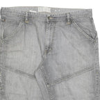 BIO COTTON Mens Grey Casual Denim Shorts M W30 Comfortable Fit Summer Style