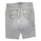 BIO COTTON Mens Grey Casual Denim Shorts M W30 Comfortable Fit Summer Style